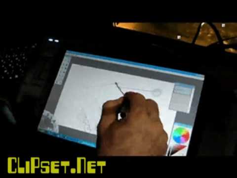 Wacom Cintiq 12 WX hands on CES 2008