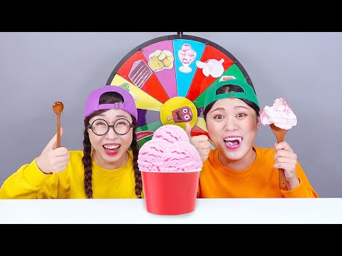 Big VS Small Spoon Challenge DONA Mukbang