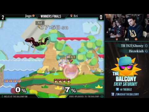 Melee @ the Balcony 84 - Winners Finals ft. Eri (Pikachu) VS Jago (Ice Climbers)