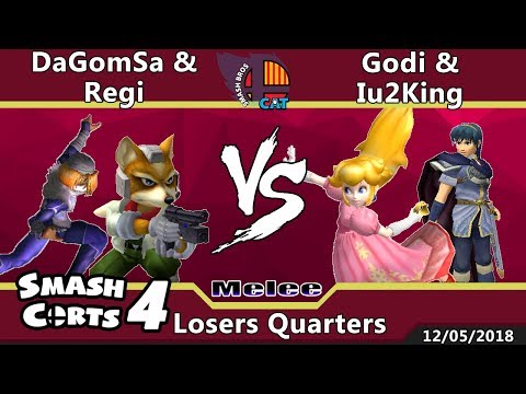 SmashCorts #4 - SSBM Doubles - DaGomSa & Regi vs Godi & Iu2King - LQ