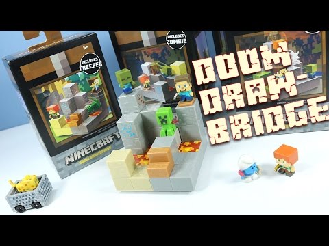 Minecraft Mini-Figures Cave Biome Collection Doom Drawbridge 3 of 4