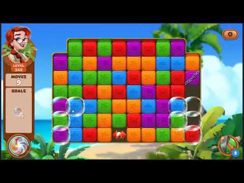 Lost Island Blast Adventure Level 345 - NO BOOSTERS 🏝️ | SKILLGAMING ✔️