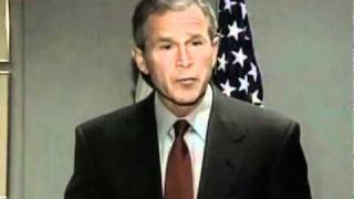 George W. Bush speaking on the morning of September 11, 2001