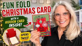 Fun Fold Christmas Card with a Hidden Card Inside