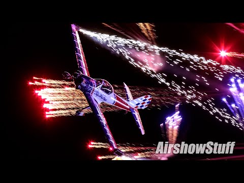 Night Aerobatics and Fireworks - Ghostwriter Airshows - Battle Creek Airshow 2023