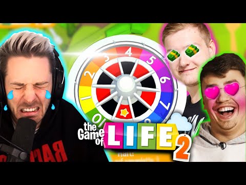 Game of Life: Trymacs gets rich, Rewi gets poor, Papaplatte falls in love. 💵💕
