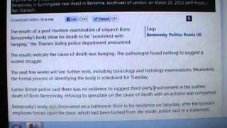 PUTIN MURDERS BEREZOVSKY MEDIA COVERS IT UP...SICKOS