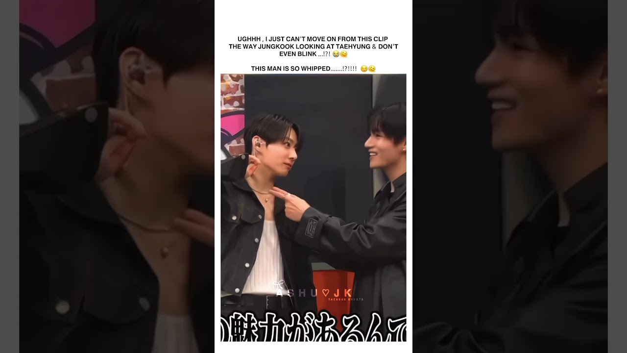Ughh the way he's looking at Taehyung without even blinking 😭🌚⁉️ #taekook #shortvideo