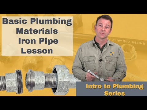 A lesson about iron pipe as a plumbing material  - Intro to Plumbing Systems