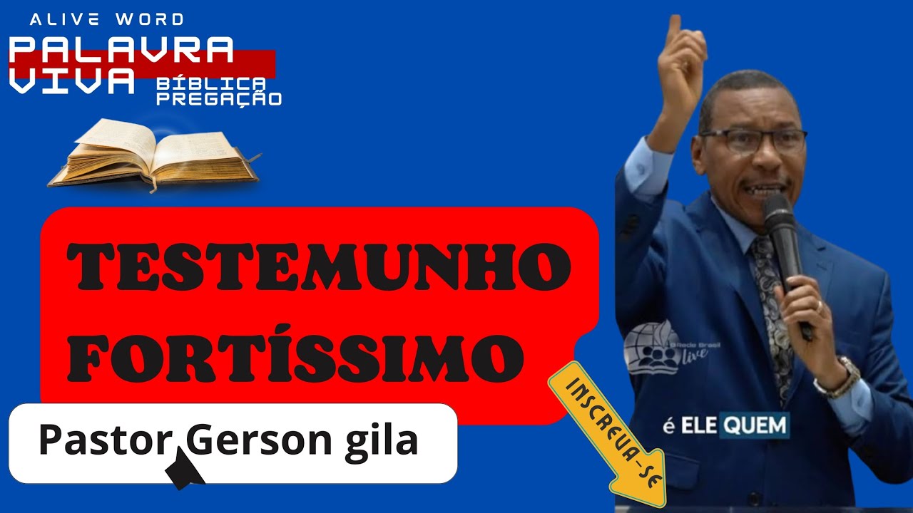 pastor Gerson gila, testemunho 🔥😭