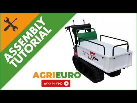 Seven Italy T500H GX Tracked Power Barrow - Extendable dumper truck - 500 Kg - Assembly tutorial
