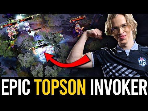 EPIC TOPSON INVOKER vs STORM SPAMMER MID - AMAZING GAMEPLAY | Dota 2 Invoker