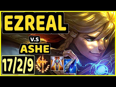 CLID (EZREAL) vs ASHE - 17/2/9 KDA BOTTOM ADC CHALLENGER GAMEPLAY - KR