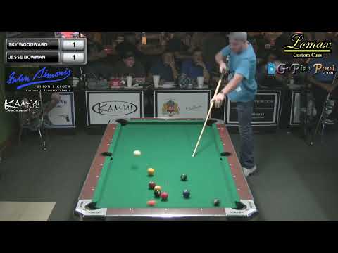 Smokin' Aces Bar Box 9 Ball Tournament 2014 | Sky Woodward vs Jesse Bowman