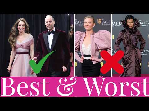 Best & Worst 2026 BAFTAs - Prince William & Princess Kate Shine🤩, Emma Stone Stuns✨, Kirsten Dunst😬