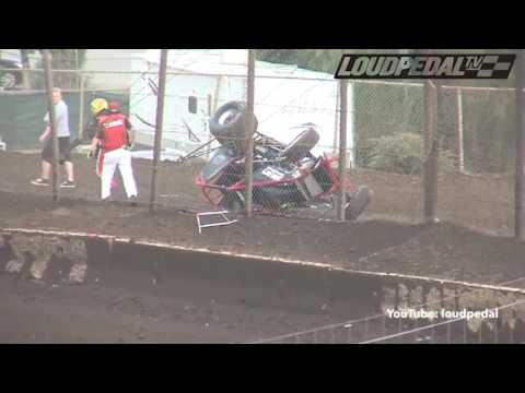 Austin Williams’ race car flips over 20ft catch fence in spectacular crash  MOTORSPORT