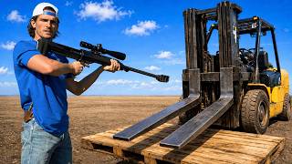 Can Forklift Forks Stop a 50 Cal Sniper Rifle?