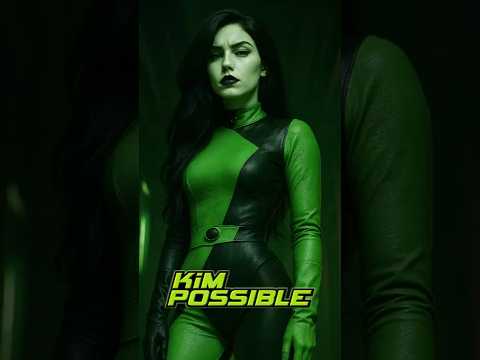 Kim Possible in Real Life: She Can Do Anything! 💥🕶️🧡#livingcartoon #kimpossible #disney