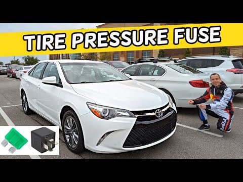 TOYOTA CAMRY TIRE PRESSIRE MONITOR SYSTEM FUSE LOCATION REPLACEMENT ON 2015 2016 2017