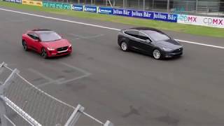 Drag Race pomiędzy Jaguar I-Paca a Tesla Model X Drag Race pomiędzy Jaguar I-Paca a Tesla Model X