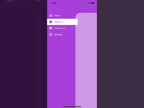 Custom iOS Side Menu