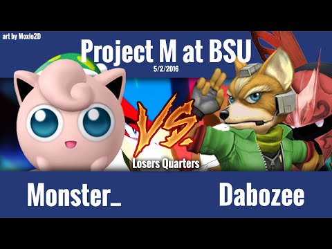 Project M at BSU 1: Monster_ (Jigglypuff) vs. Dabozee (Meta Knight, Fox) - Losers Quarters