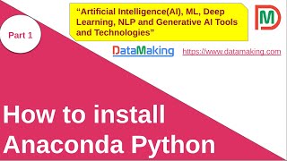 How to install Anaconda Python on Ubuntu 24.04 | Part 1 | DM | DataMaking