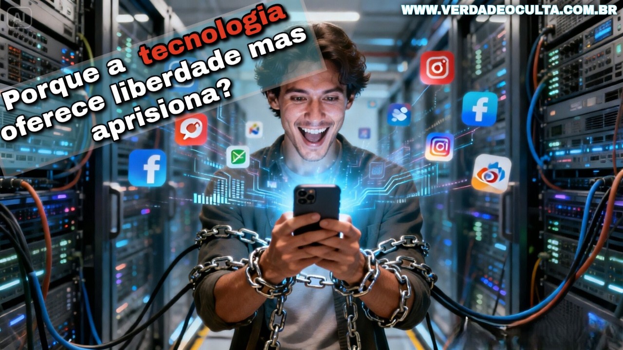 Porque a  tecnologia oferece liberdade mas aprisiona?