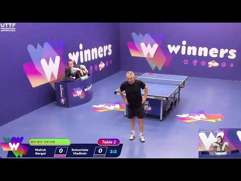 WINners CUP table 2  28.10 Maliuk Sergei - Kolomiets Vladimir  19:45