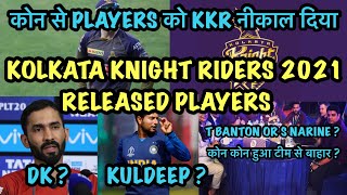IPL 2021 - Kolkata Knight Riders Released Players 2021 | KKR 2021 Released players| KKR 2021 team