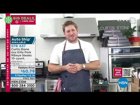 Curtis Stone 6 oz. Elite Pork Ribeye Steaks 10count