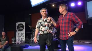 Painful broken back injury healed during prayer - John Mellor Healing Ministry