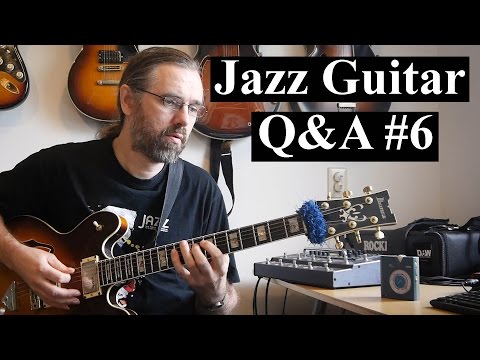 Jazz Guitar Q&A #6 - Improvise Jazz melodies, 8th note swing feel, what do you learn from bebop