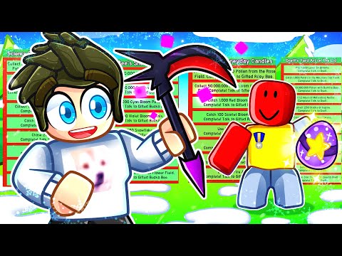 I FINISH the BEST Beesmas Quests to become OP in Bee Swarm Simulator!