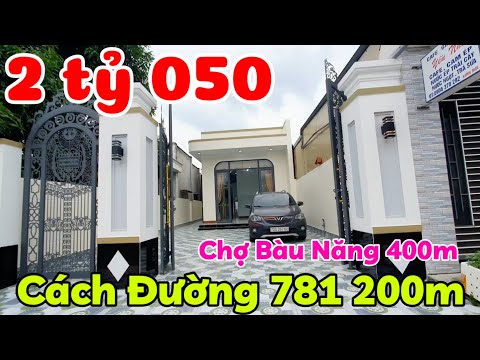 Nhà đẹp 6x28 nở hậu mới xây Chữ L giá 2 tỷ 050 triệu gần Chợ Bàu Năng phường Ninh Thạnh Tây Ninh