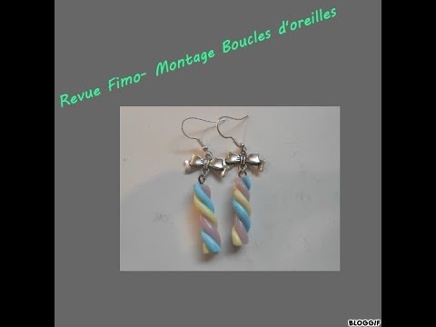 comment monter des boucles d'oreilles en fimo