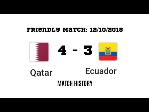 Qatar vs Ecuador  | Friendly Match : 12/10/2018  | MATCH HISTORY