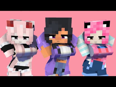 DARLING OHAYO YAY! ARIGATO FIRST MEET PRETTY APHMAU ZERO TWO MEU SAN - MINECRAFT ANIMATTION #shorts