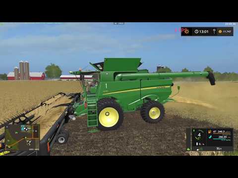 Farming Simulator 17 Mills County Ep. 16 Start of Harvest