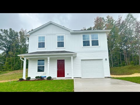 Like NEW 2-story 4 bedroom 2.5 bath Home in the Windcrest Acres Community in Asheboro w/ 1 car-garage/Large yard property video