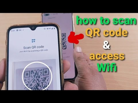 how to scan QR code and access wifi internet