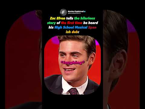 When Zac Efron Heard His Troy Bolton Voice In Spanish 🎤😂