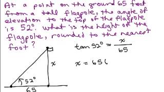 Solve Right Triangles 4 word problem