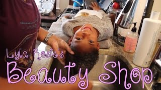 Lyla Rosie's Beauty Shop: Hair Day with Mommy!!!  Two Strand Twists!