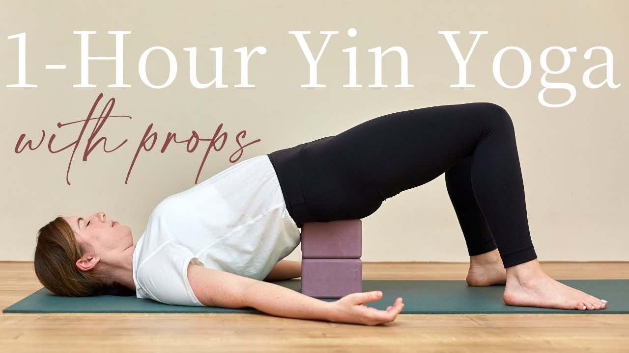 1 Hour Yin Yoga with Props — Yin Yoga class, 56 minutes