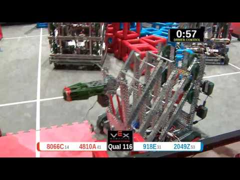 2015 VRC-MS Spir Q116 -  (8066C 918E) 69-Spirit Div-VRC Middle School-VEX Worlds 2015