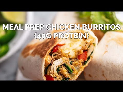 π― EASY 40G Protein Meal Prep Chicken Burritos
