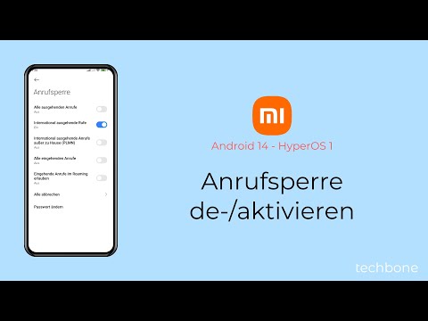 Anrufsperre aktivieren oder deaktivieren - Xiaomi [Android 14 - HyperOS 1]