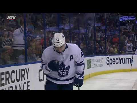 Tyler Bozak 10th Goal of the Season! 2/26/2018 (Toronto Maple Leafs at Tampa Bay Lightning)