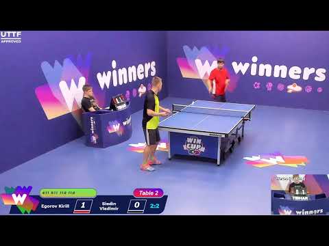 WINners CUP table 2  15.09 Egorov Kirill - Siedin Vladimir   16:30